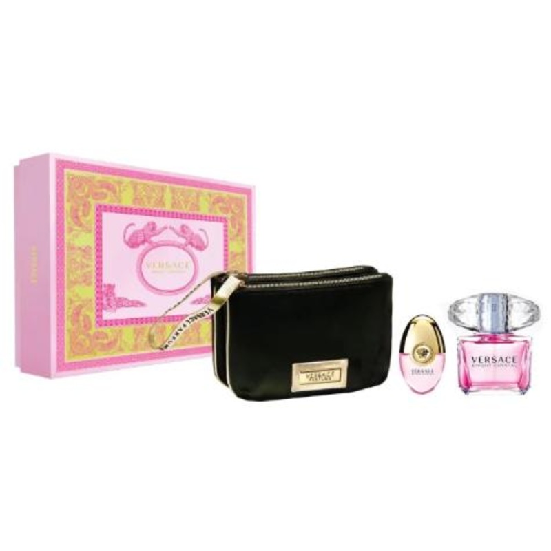 Versace Bright Crystal 3 Piece Gift Set 3 Piece Gift Set With 3.0 Oz