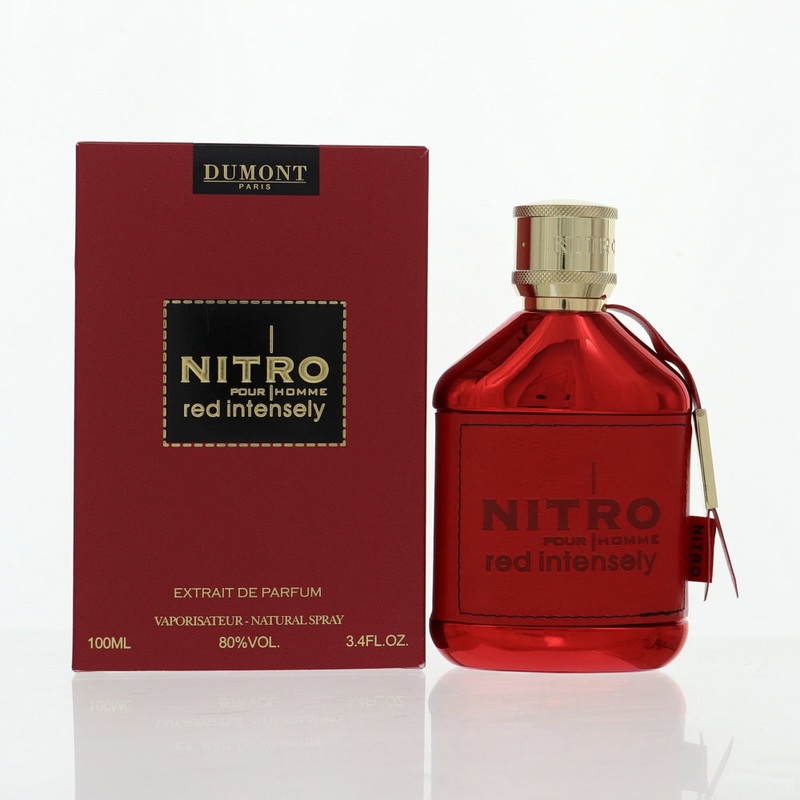 Nitro Red Intensely By Dumont 3.4 Oz Extrait De Parfum Spray For Men In Box