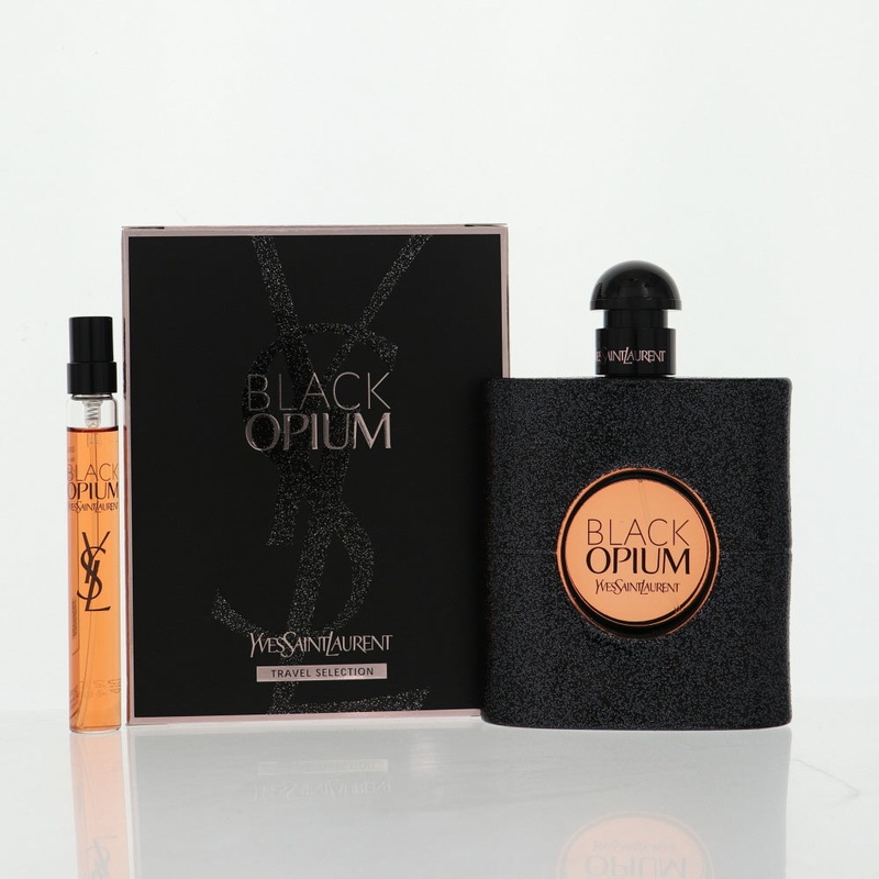 Black Opium by Yves Saint Laurent Travel Set (3 oz EDP Spray & 0.33 oz EDP Spray) for Women Default Title