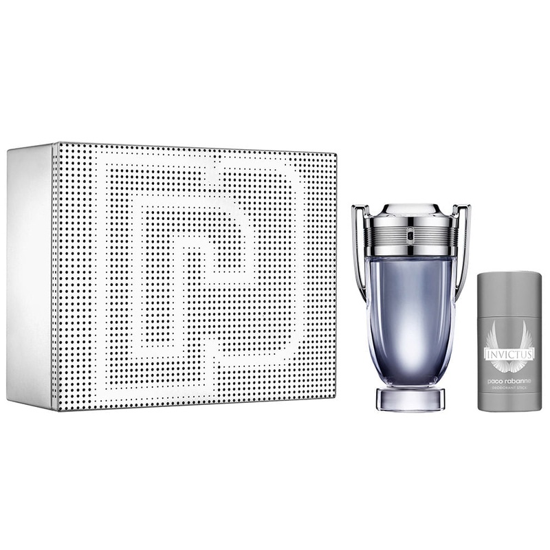 Paco Invictus 2 Piece Gift Set For Men 2 Piece Gift Set (6.7 OZ Eau De Toilette | 2.6 Deodorant Stick)