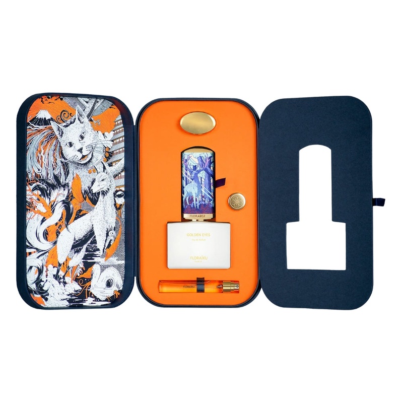 Floraiku Paris Golden Eye 1.6 oz / 50 ml + 10 ml + Purse Spray Coffret