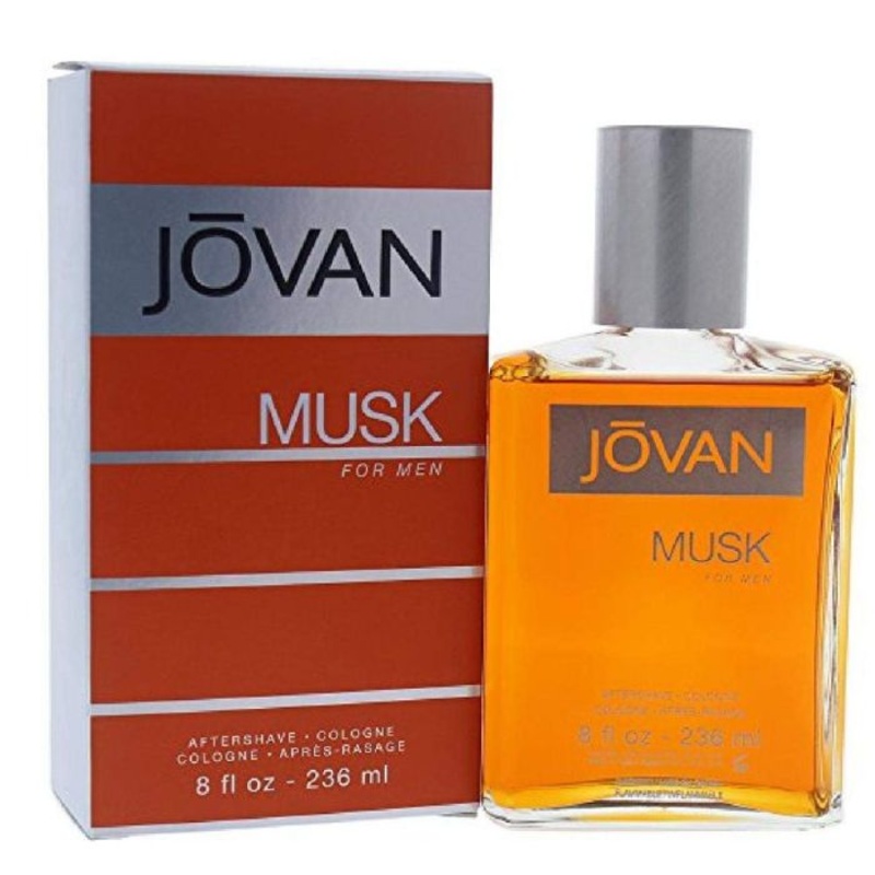 Jovan Musk Aftershave Cologne by Jovan for Men