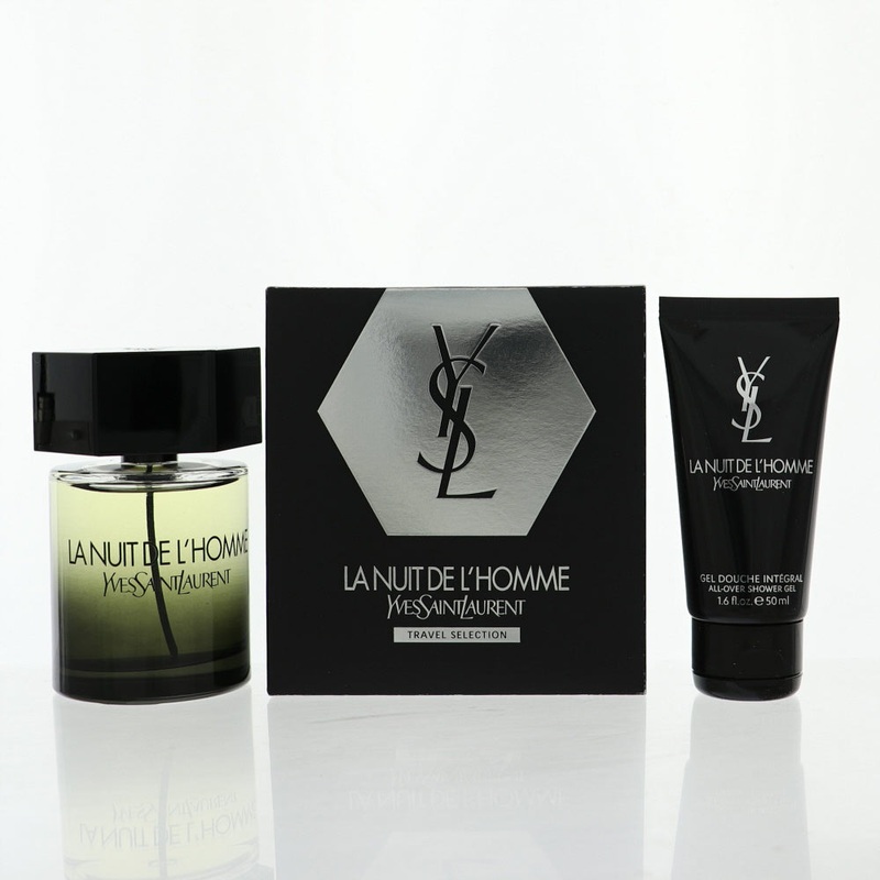 La Nuit De L'Homme Yves Saint Laurent By Yves Saint Laurent Cologne 2 Piece Gift Set - 3.3 Oz Edt Spray, 1.6 Oz All - Over Shower Gel For Men - Gift Set