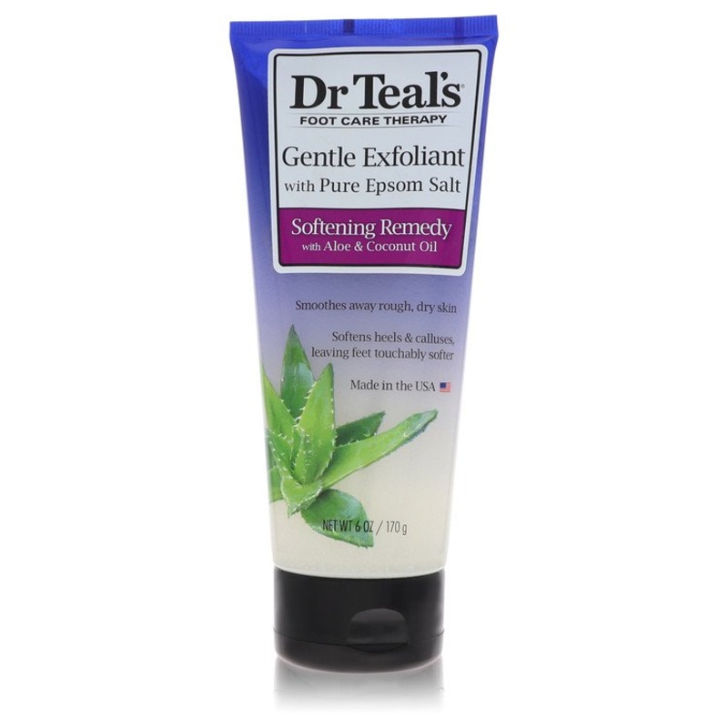 Dr Teal's Gentle Exfoliant With Pure Epson Salt by Dr Teal's For Women Gentle Exfoliant with Pure Epsom Salt Softening Remedy with Aloe & Coconut Oil (Unisex) 6 oz