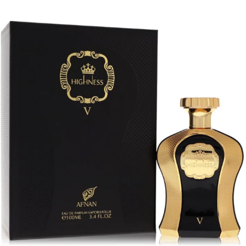 Afnan Highness V Black Eau De Parfum 3.4 Oz