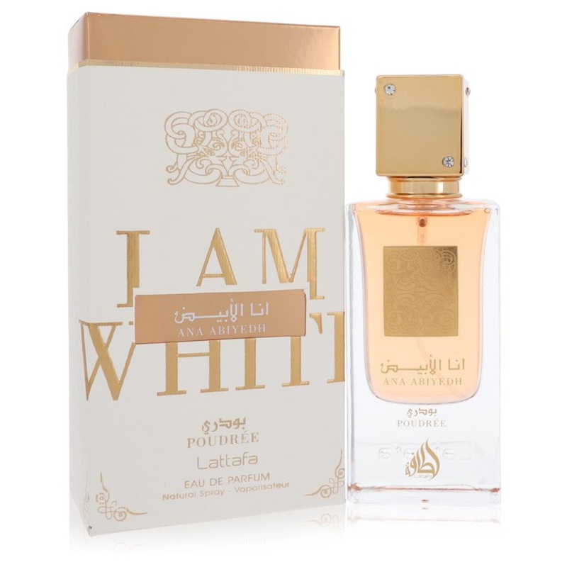 Lattafa I Am White Poudree EDP Spray 2.7 Oz Cologne by Lattafa for Men