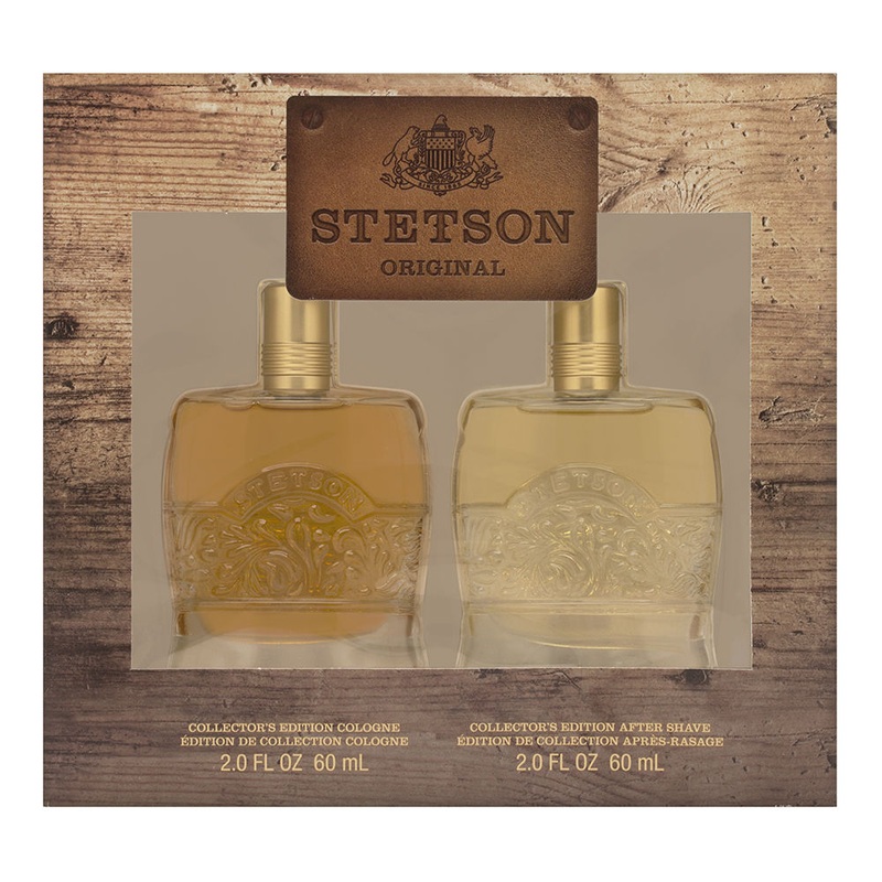 Stetson by Coty for Men 2 Piece Set Includes: 2.0 oz Cologne Splash + 2.0 oz After Shave Splash
