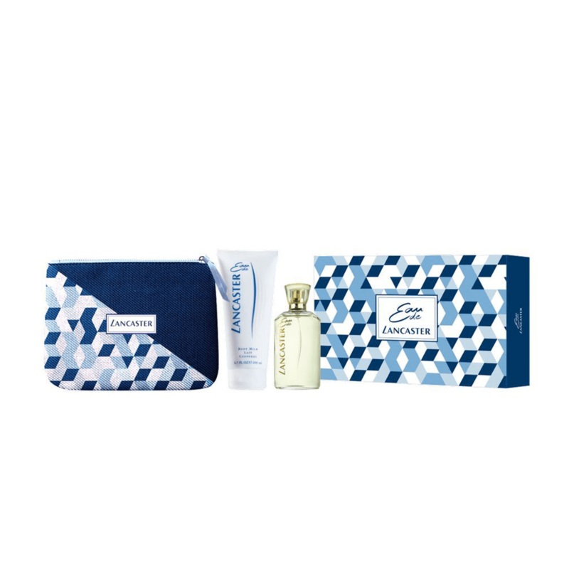 Lancaster Eau De Lancaster Set 3 Pcs (75ml EDT, 200ml Body Lotion & Pouch)