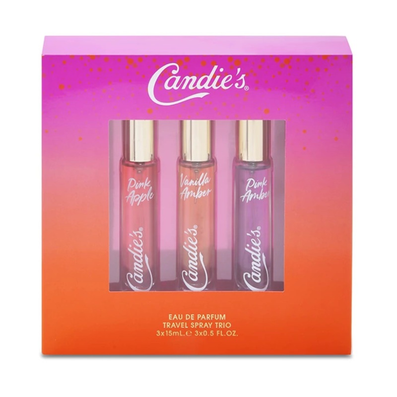 Candies Mini Travel Spray Gift Set (3 X 15ML EDP Spray) - Pink Apple + Vanilla Amber + Pink Amber (Women)