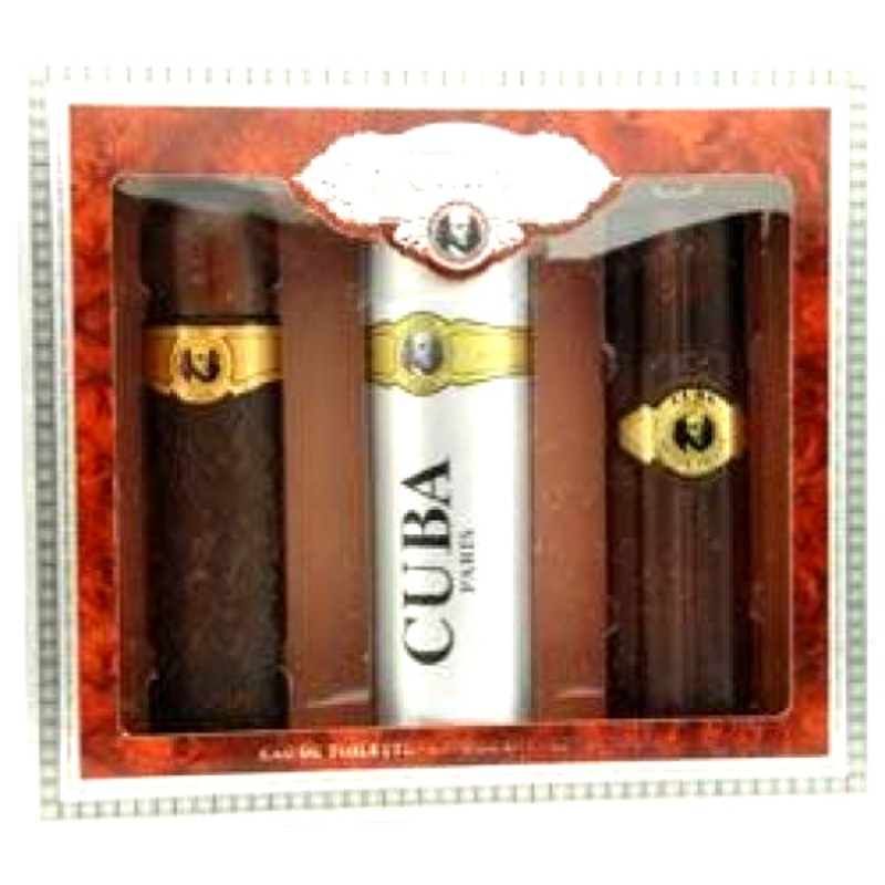 Cuba Gold Gift Set by Cuba Paris 4 Piece Gift Set: 3.3 Oz Eau De Toilette Spray + 1.17 Oz Eau De Toilette Spray + 3.3 Oz After Shave Spray + 6.6 Oz Shower Gel. For Men