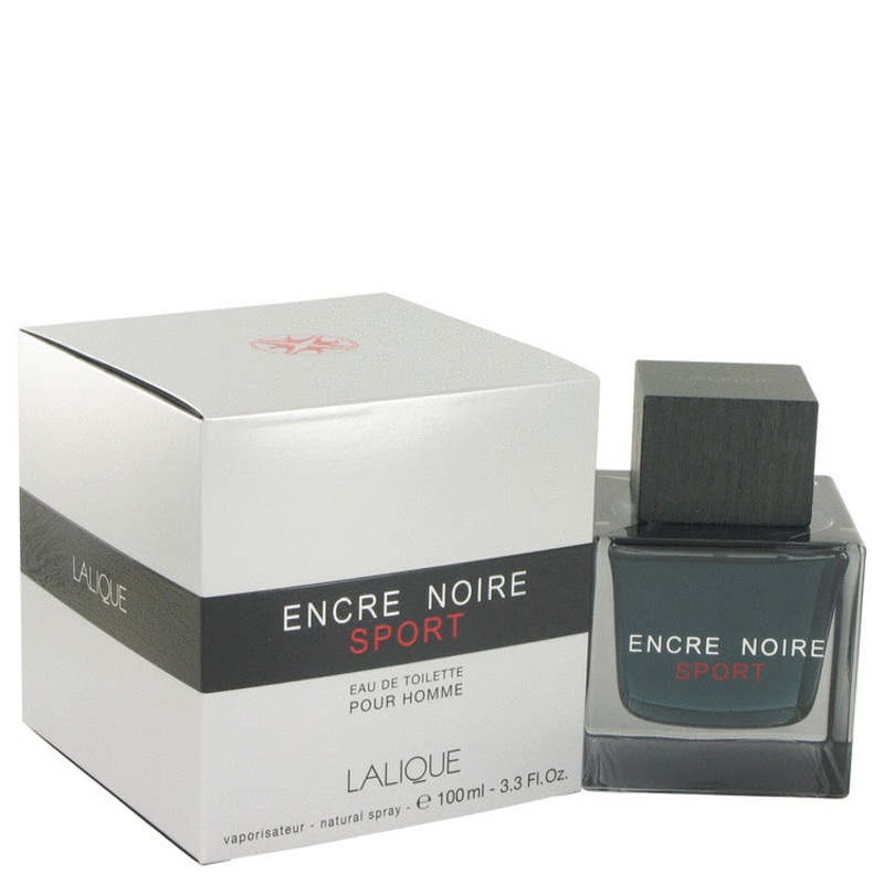 Encre Noire Sport by Lalique For Men Eau De Toilette Spray 3.3 oz