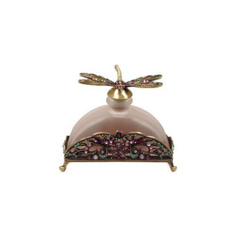 Dragon Fly Perfume Bottle Torquoise and Gems Lavender