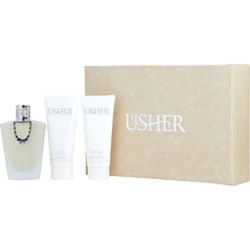 Usher 3 Pc Set EDP Spray 3.4, S/G 3.4, B/L 3.4 Oz Perfume by Usher for Women
