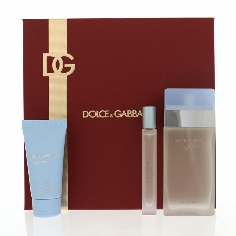 Perfume Dolce & Gabbana Light Blue 3Pcset 3.4 Oz  / 1.7 Oz Bl / 10Ml for Women