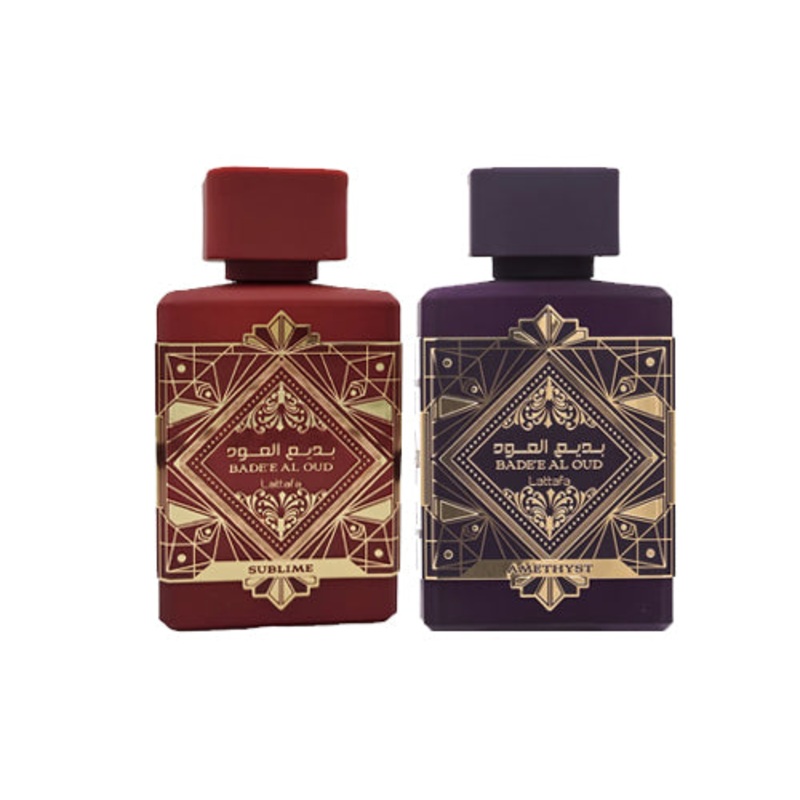 Lattafa Badee Al Oud Sublime & Lattafa Badee Al Oud Amethyst Bundle