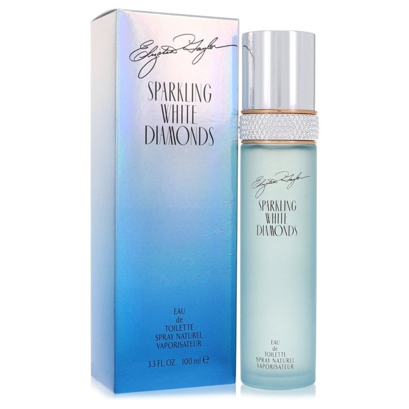 Sparkling White Diamonds by Elizabeth Taylor Eau De Toilette Spray 3.3 oz for Women - Premium Designer Fragrance
