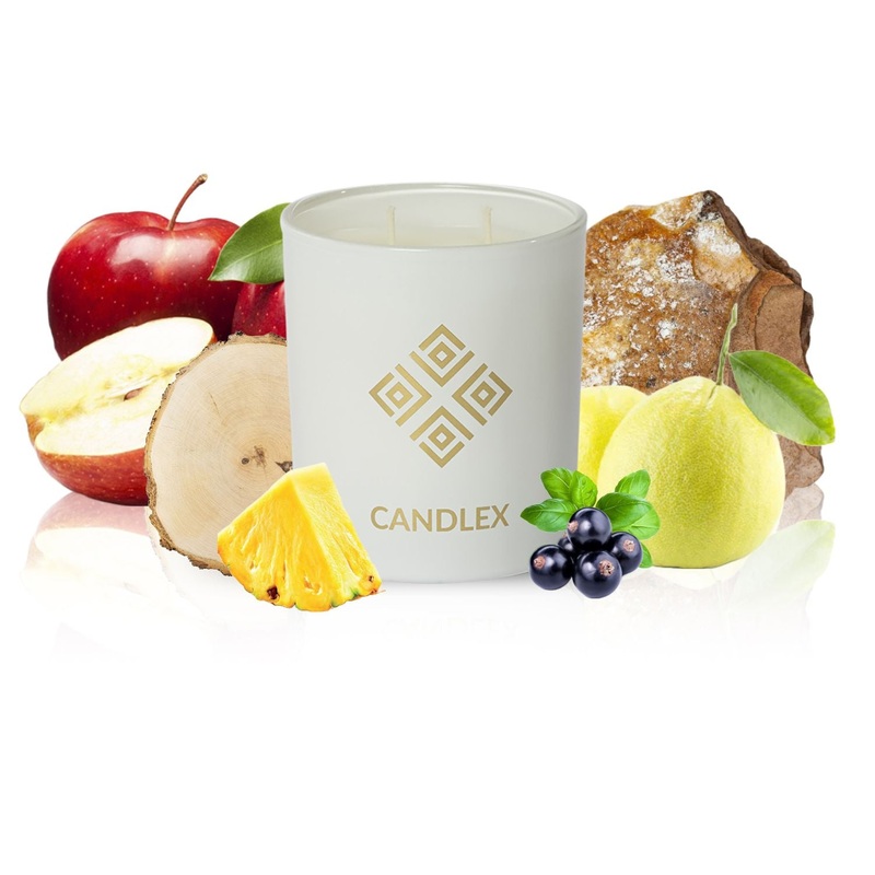 Alpha Q Intense - Luxury Scented Candle - 8oz White