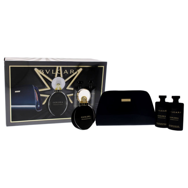 Goldea The Roman Night by Bvlgari for Women - 4 Pc Gift Set 2.5 oz.
