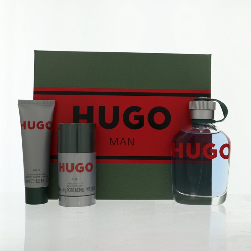 Hugo By Hugo Boss Cologne 3 Piece Gift Set - 4.2 Oz Edt Spray, 2.4 Oz Deodorant Stick, 1.6 Oz All - Over Shower Gel For Men - Gift Set