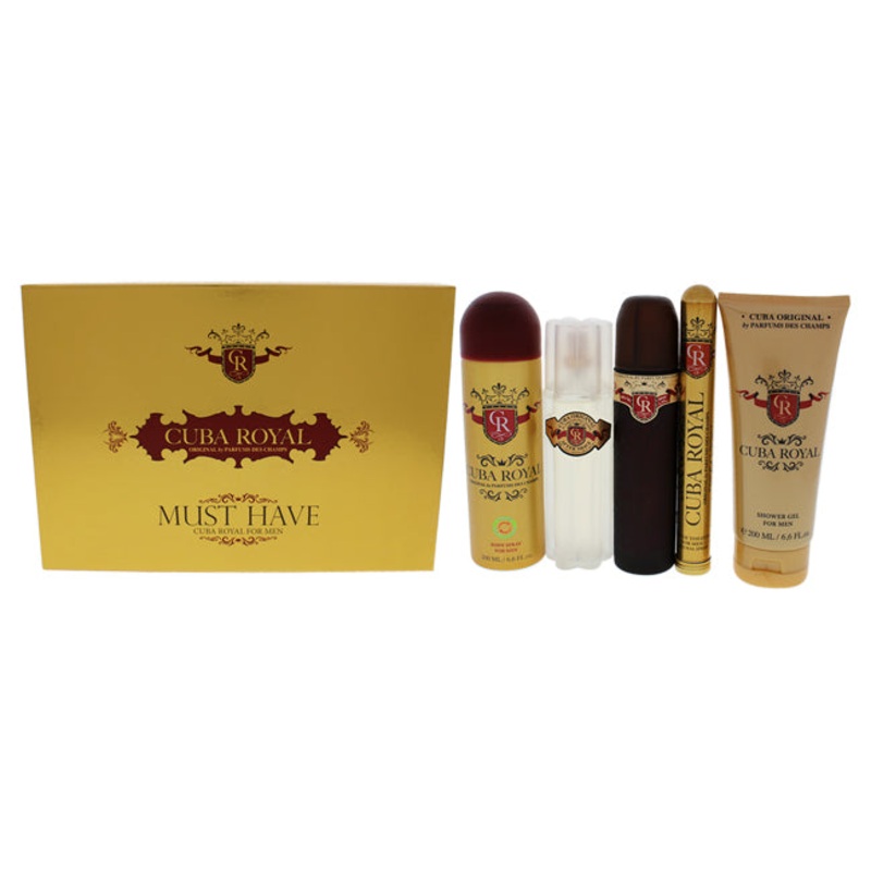 Cuba Royal by Cuba for Men - 5 Pc Gift Set 3.4 oz.