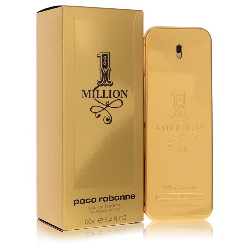 1 Million by Paco Rabanne Eau De Toilette Spray 3.4 oz for Men - Premium Designer Fragrance