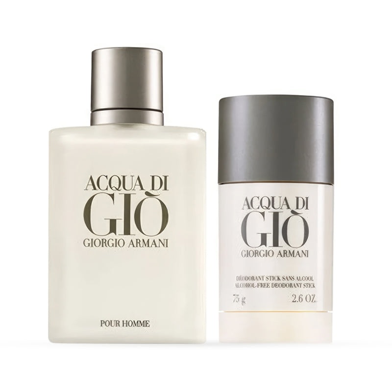 Acqua Di Gio 2 Piece Gift set 3.4 oz EDT + 2.6 oz Deo