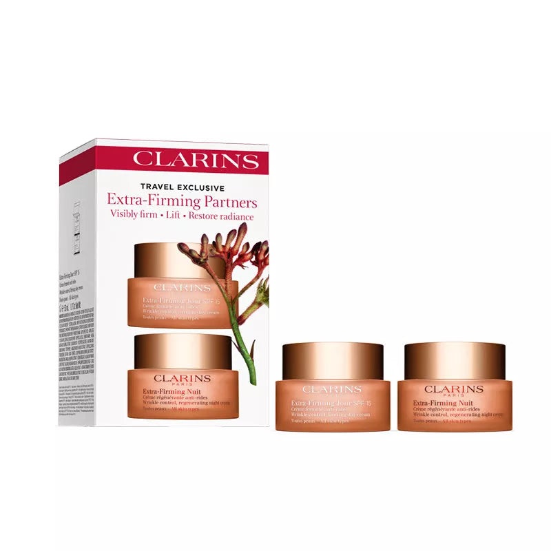 CLARINS Extra Firming Partners Set: Day Cream + Night Cream 50ml 2 Piece Set (Day Cream + Night Cream 1.7 OZ)