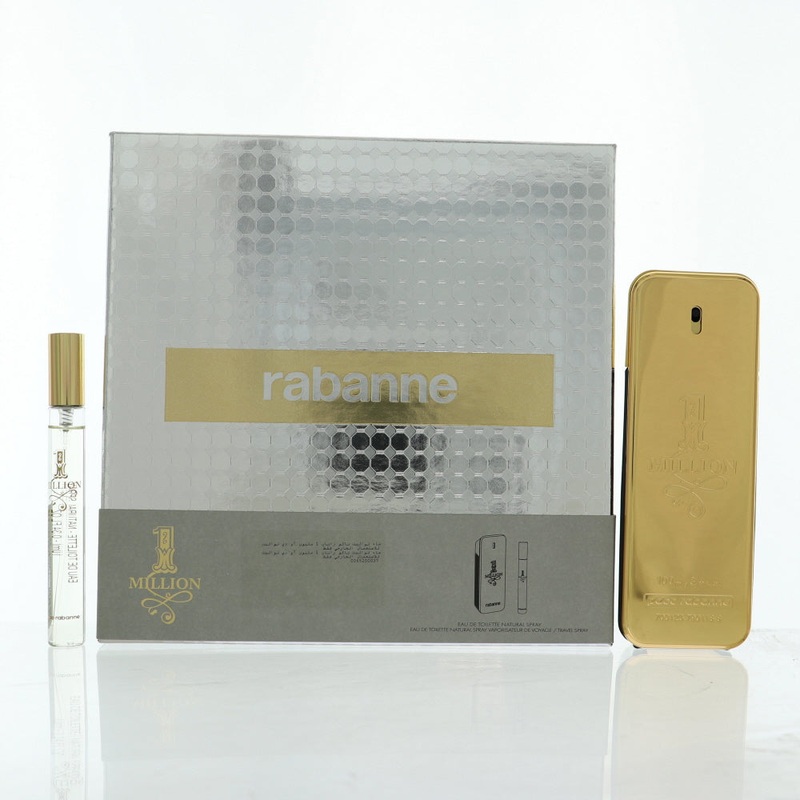 Paco Rabanne 1 Million By Paco Rabanne Cologne 2 Piece Gift Set - 3.4 Oz Edt Spray, 0.34 Oz Edt Spray For Men - Gift Set