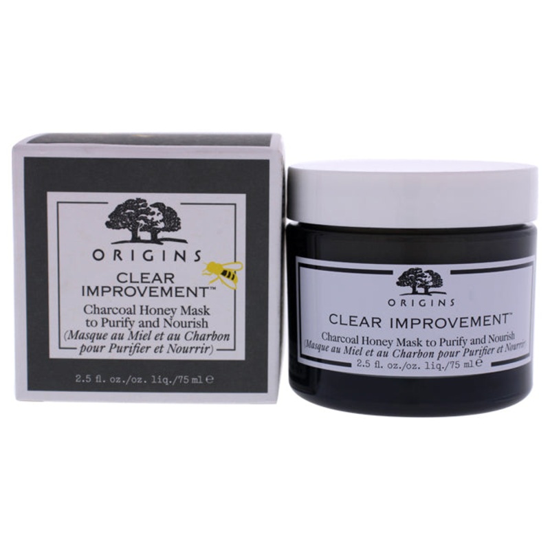 Clear Improvement Charcoal Honey Mask to Purify and Nourish 2.5 oz.