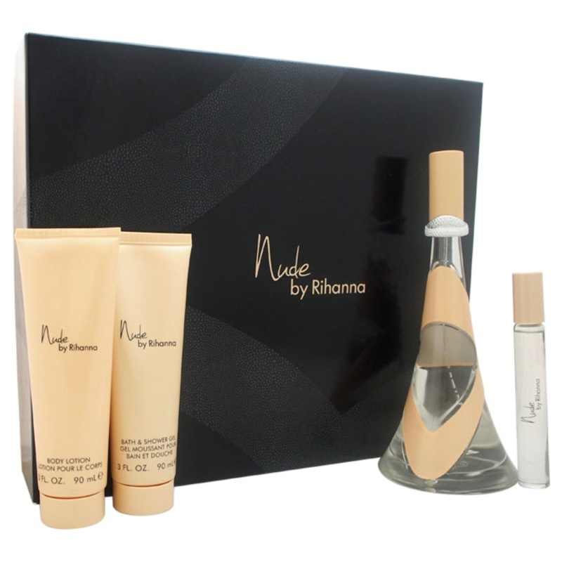 Nude by Rihanna for Women - 4 Pc Gift Set 4 oz.