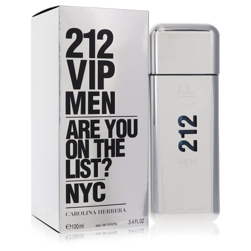 212 Vip by Carolina Herrera Eau De Toilette Spray 3.4 oz for Men - Premium Designer Fragrance