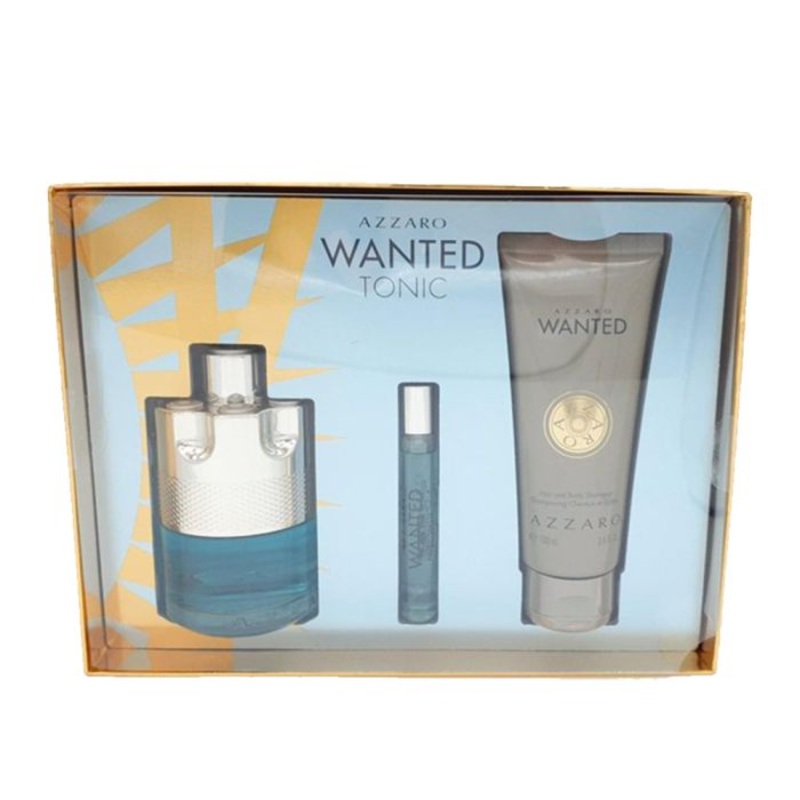 Wanted Tonic 3 Pc Gift-Set by Azzaro for Men