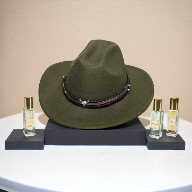 Chokore Special 2-in-1 Gift Set for Him (American Cowboy Hat, & Perfumes Combo)