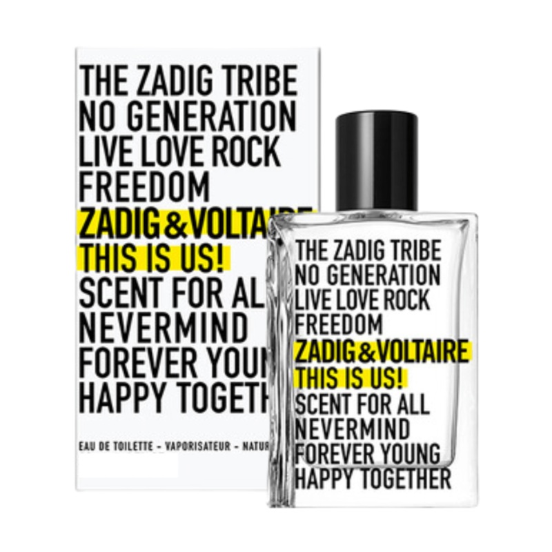 Zadig & Voltaire This Is Us! Eau De Toilette Unisex Fragrance Spray (100ml)