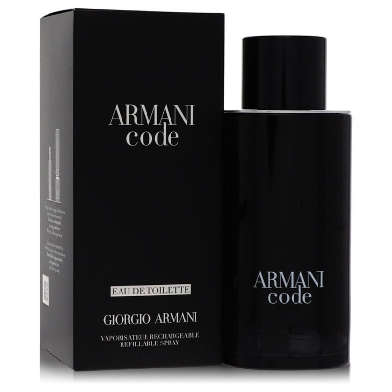 Armani Code By Giorgio Armani Cologne 4.2 Oz Edt Refillableable Spray For Men - Box