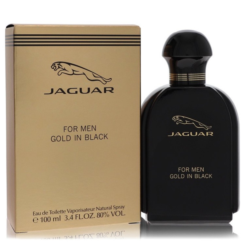 Jaguar Gold In Black by Jaguar Eau De Toilette Spray 3.4 oz for Men - Premium Designer Fragrance