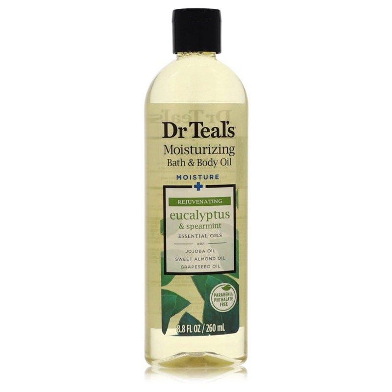 Dr Teal's Bath Additive Eucalyptus Oil by Dr Teal's Pure Epson Salt Body Oil Relax & Relief with Eucalyptus & Spearmint 8.8 oz for Women - Premium Designer Fragrance