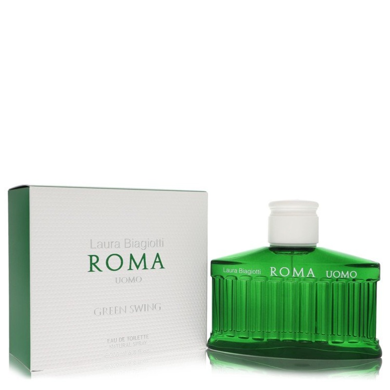 Roma Uomo Green Swing by Laura Biagiotti Eau De Toilette Spray 6.8 oz for Men - Premium Designer Fragrance