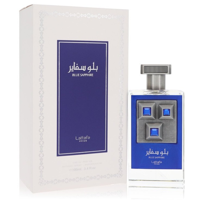 Lattafa Pride Blue Sapphire by Lattafa Eau De Parfum Spray (Unisex) 3.4 oz for Men - Premium Designer Fragrance