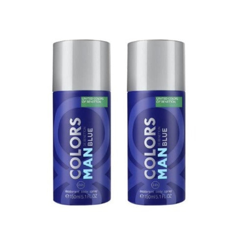 UCB Benetton Colors Man Blue Deodrant For Men 150ml PACK OF 2