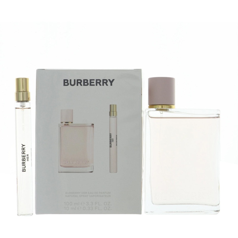 Burberry Her By Burberry Perfume 2 Piece Gift Set - 3.3 Oz Edp Spray For Women - Gift Set