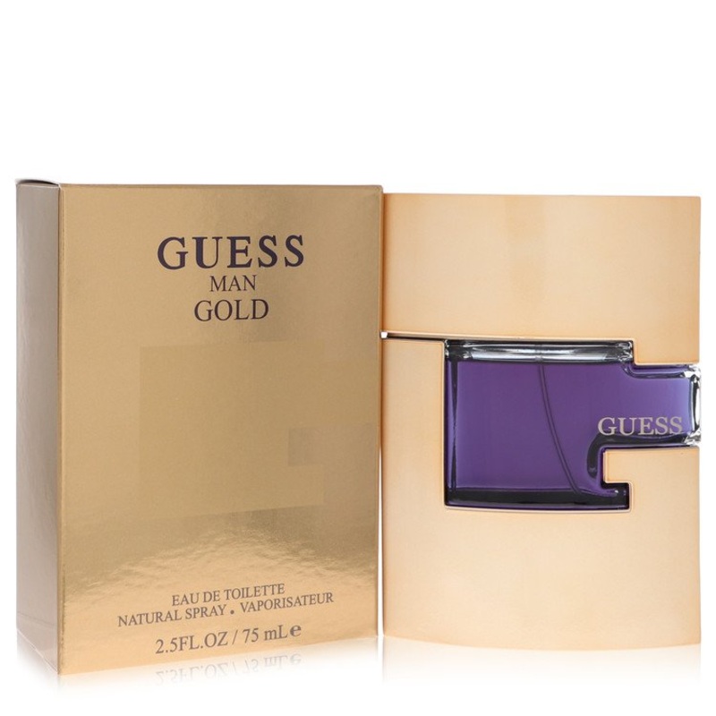 Guess Gold EDT Spray 2.5 Oz Cologne by Guess for Men