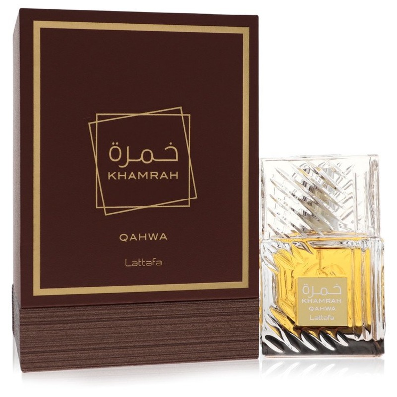 Lattafa Khamrah Qahwa by Lattafa Eau De Parfum Spray (Unisex) 3.4 oz for Men - Premium Designer Fragrance