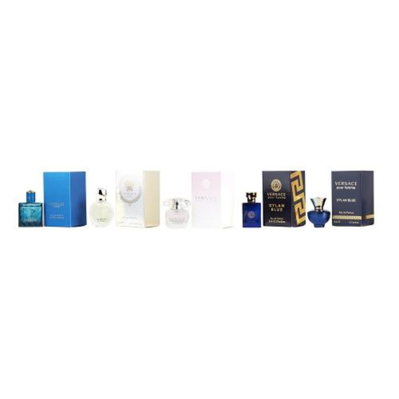 Versace 5 Piece Mini Gift Set For Men & Women 5 Piece Mini Gift Set 0.17 Oz
