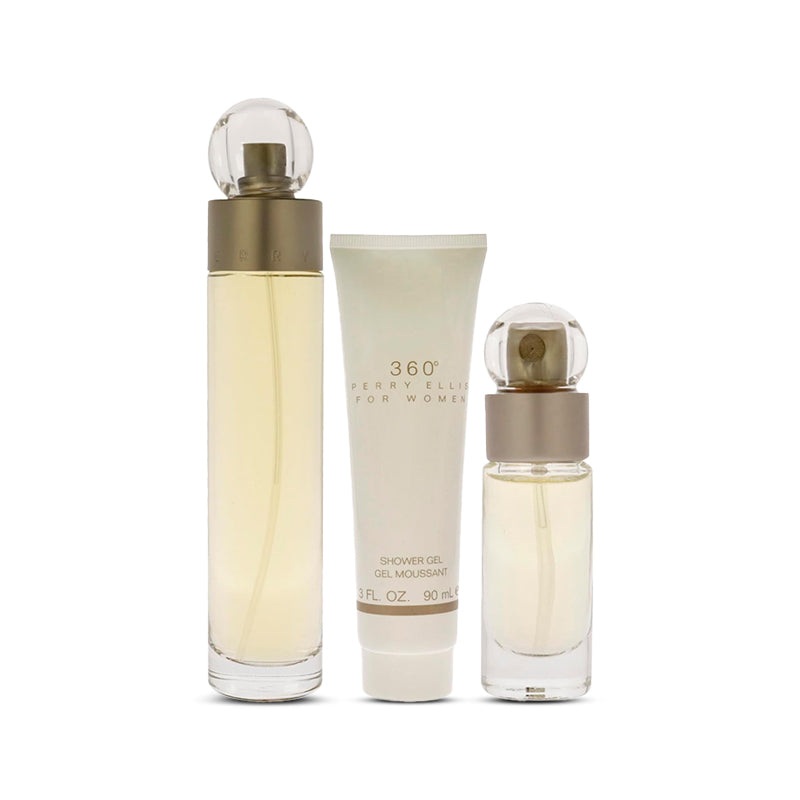 360 3-Piece Gift Set 3.4 oz EDT + 3.0 oz Shower Gel + mini