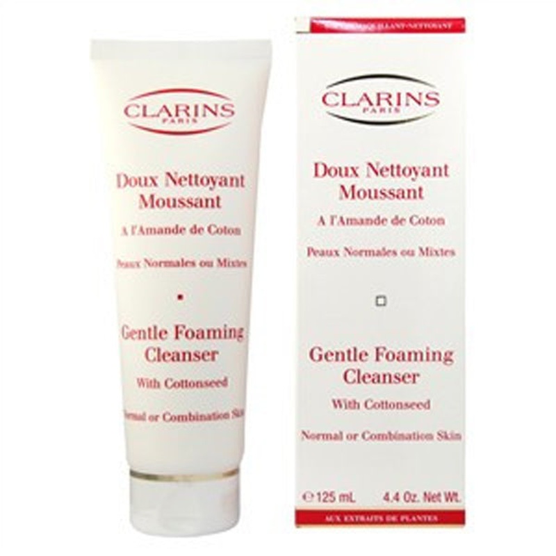 Clarins Gentle Foaming Cleanser with Cottonseed (Normal to Combination Skin) by Clarins 4.4 Oz. Cleanser For Women