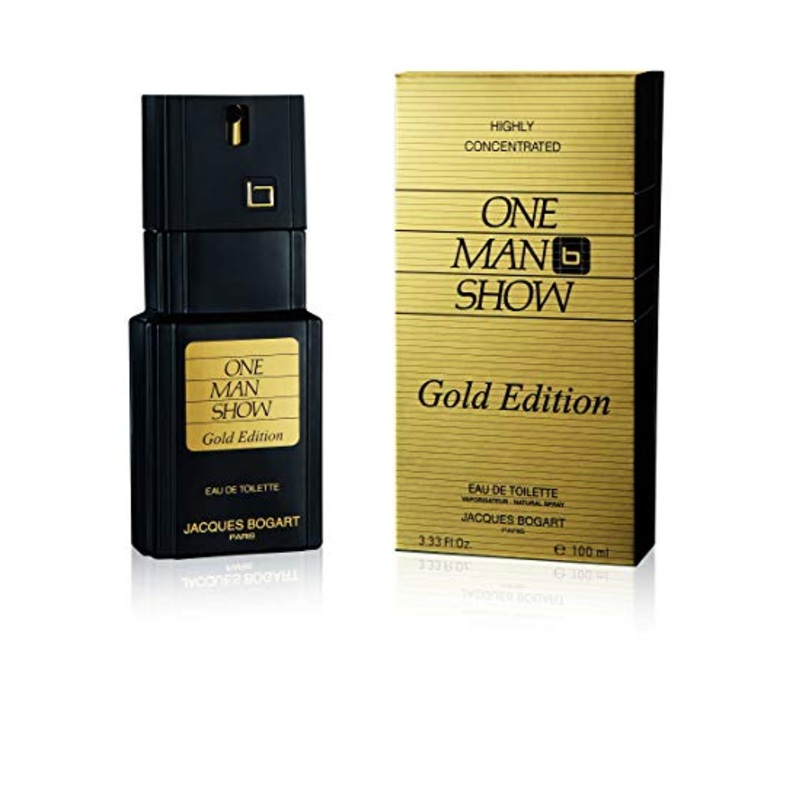 One man Show Gold Edition by Jacques Bogart 3.33 oz Eau de Toilette Spray for Men