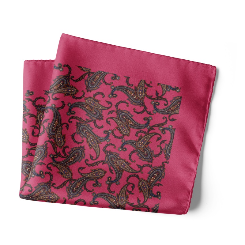 Chokore Marsela & Blue Silk Pocket Square from Indian at Heart collection 13.513.5