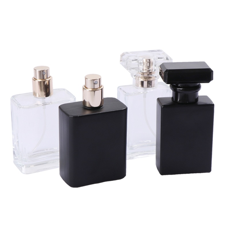 Travel Glass Atomizer Refillable Perfume Bottle 50ML (W)(M) Black