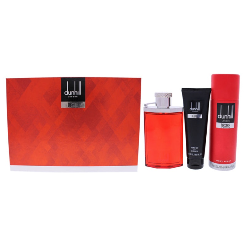Desire Red London 3 Pc Gift Set 3.4 oz.